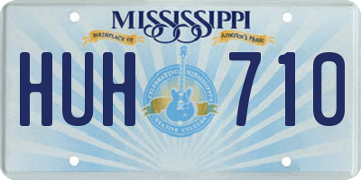 MS license plate HUH710