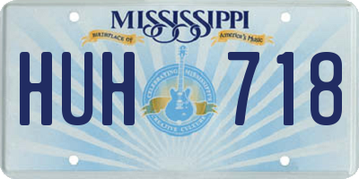 MS license plate HUH718