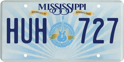 MS license plate HUH727