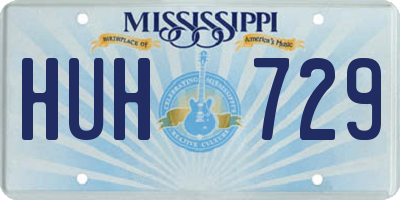 MS license plate HUH729