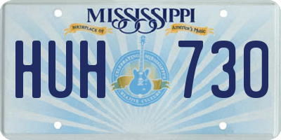 MS license plate HUH730