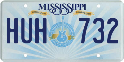 MS license plate HUH732