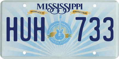 MS license plate HUH733