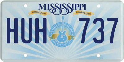 MS license plate HUH737