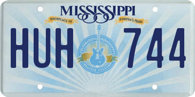 MS license plate HUH744