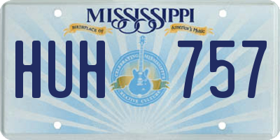 MS license plate HUH757