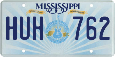 MS license plate HUH762