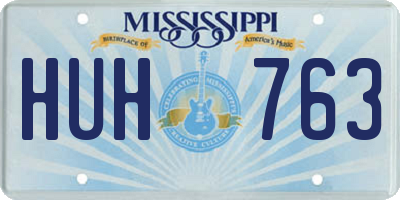 MS license plate HUH763