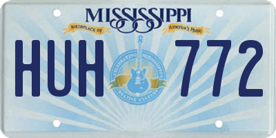MS license plate HUH772