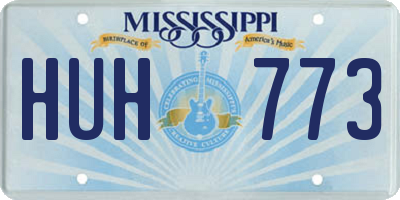 MS license plate HUH773