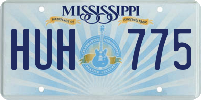 MS license plate HUH775