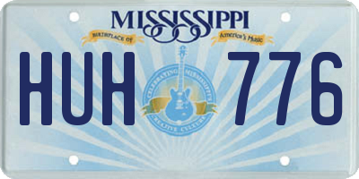 MS license plate HUH776