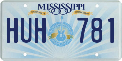 MS license plate HUH781