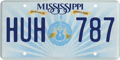 MS license plate HUH787
