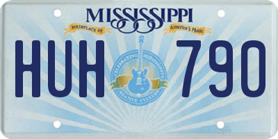 MS license plate HUH790