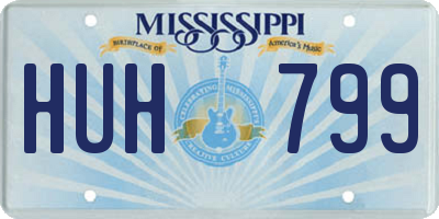 MS license plate HUH799