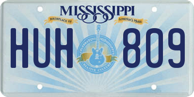 MS license plate HUH809