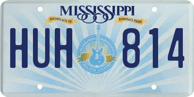 MS license plate HUH814