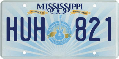 MS license plate HUH821