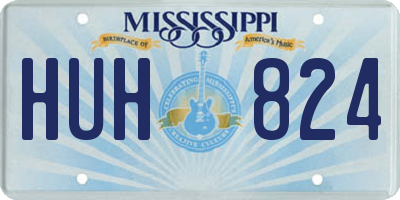 MS license plate HUH824