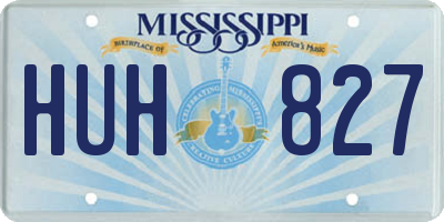 MS license plate HUH827