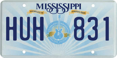 MS license plate HUH831