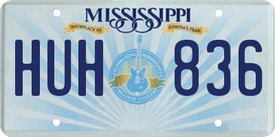 MS license plate HUH836