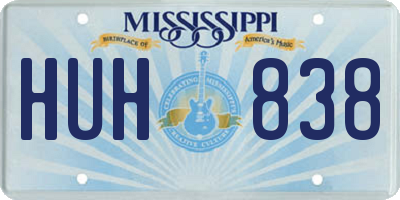 MS license plate HUH838