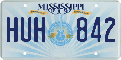 MS license plate HUH842