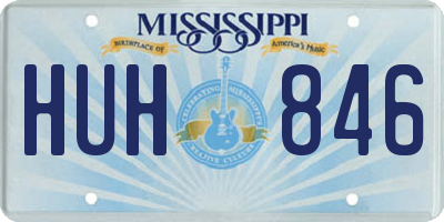 MS license plate HUH846