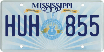 MS license plate HUH855