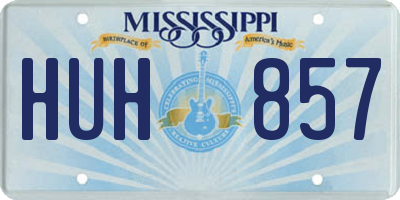 MS license plate HUH857