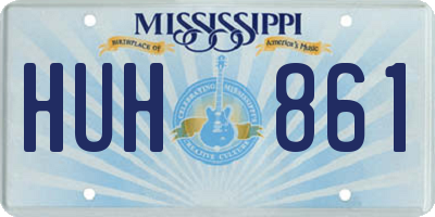 MS license plate HUH861