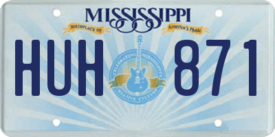 MS license plate HUH871