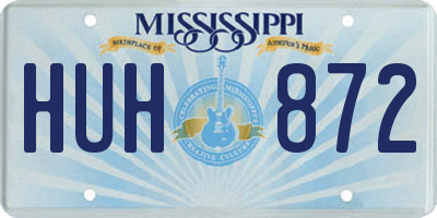 MS license plate HUH872
