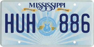 MS license plate HUH886