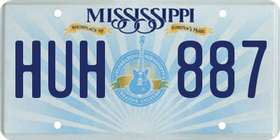 MS license plate HUH887