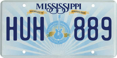 MS license plate HUH889