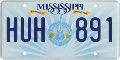 MS license plate HUH891