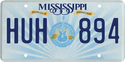 MS license plate HUH894