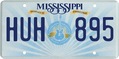 MS license plate HUH895