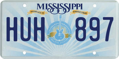 MS license plate HUH897