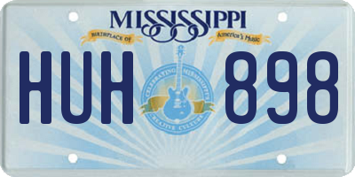 MS license plate HUH898