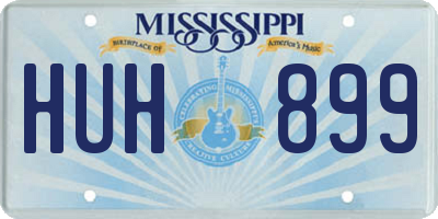 MS license plate HUH899