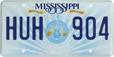MS license plate HUH904