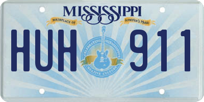 MS license plate HUH911