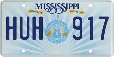 MS license plate HUH917