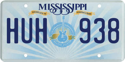MS license plate HUH938