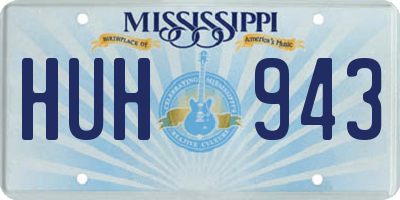 MS license plate HUH943