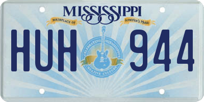 MS license plate HUH944